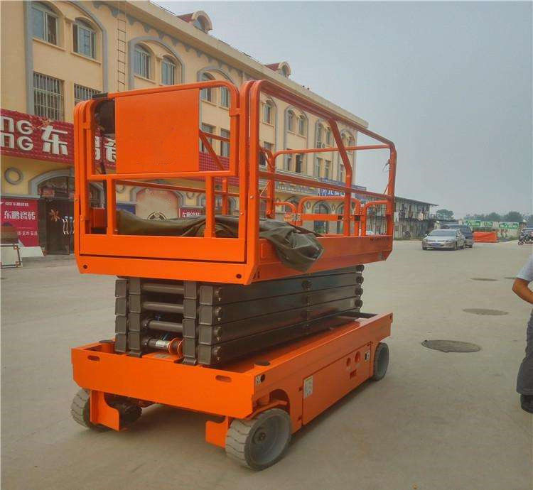 Tight Space Elevated Work Platform Mechanical Scissor Lift For Construction